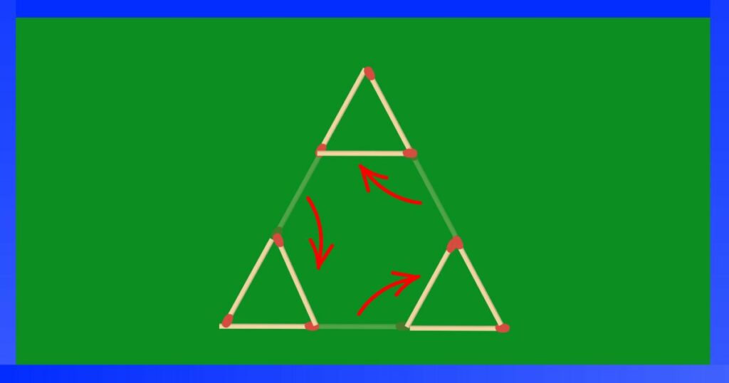 triangle matchstick puzzle answer